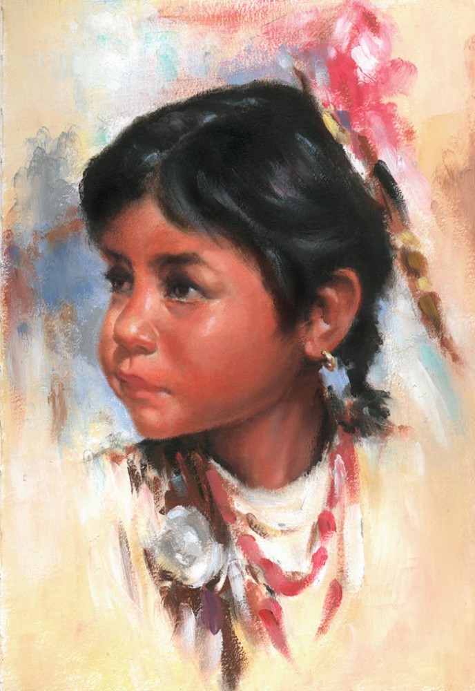 Oil Painting Girl